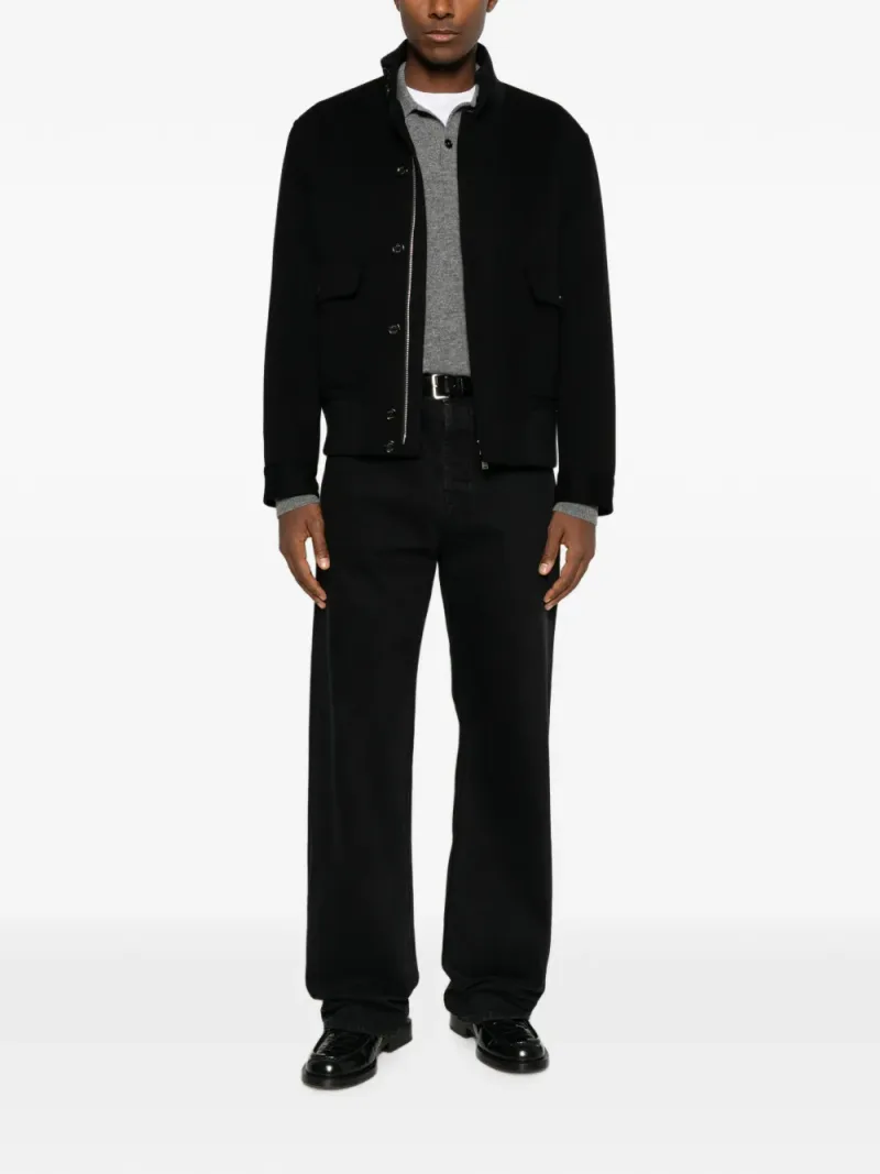 Lardini — Button-up bomber coat — Foto 2 di 5