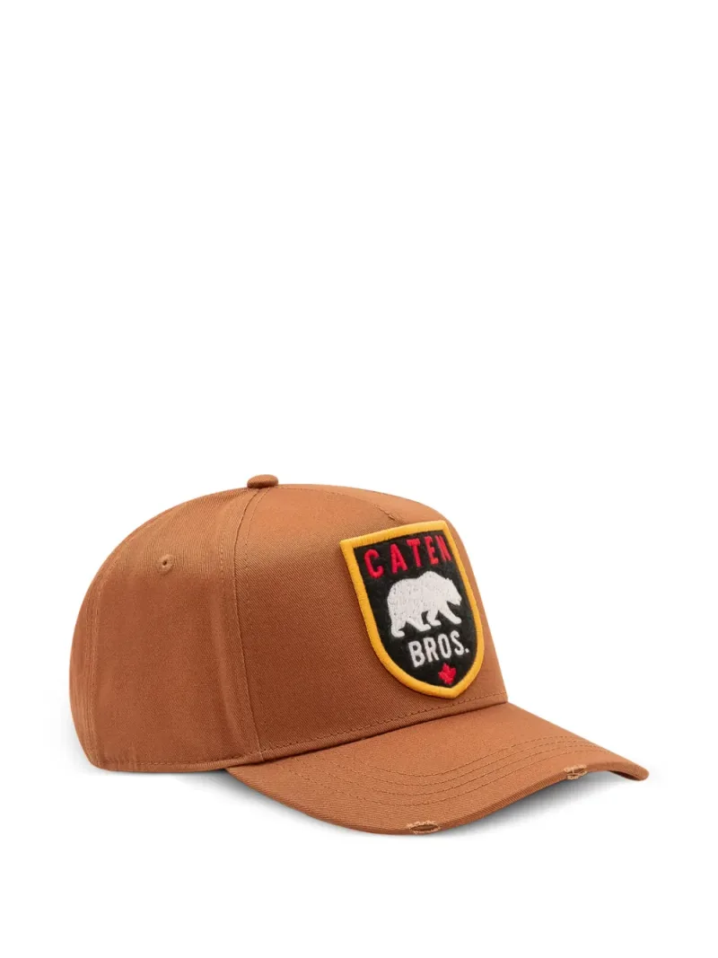 Dsquared2 — Logo-patch distressed baseball cap — Foto 3 di 3