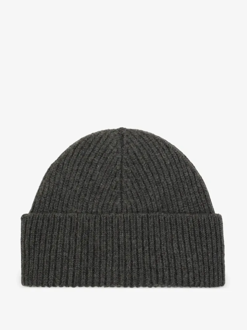 Ami Paris — Gorro de lana negro con Ami de Coeur — Foto 2 de 5
