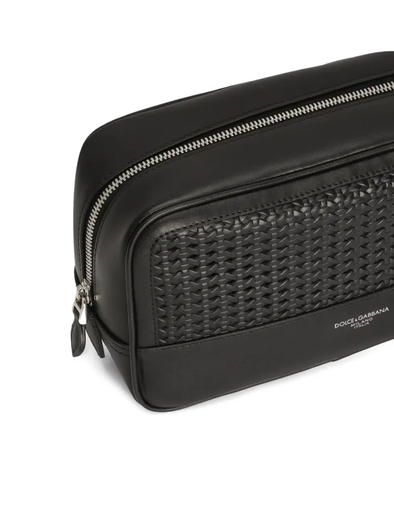 Dolce & Gabbana — Woven-panelled wash bag — Photo 5 of 5