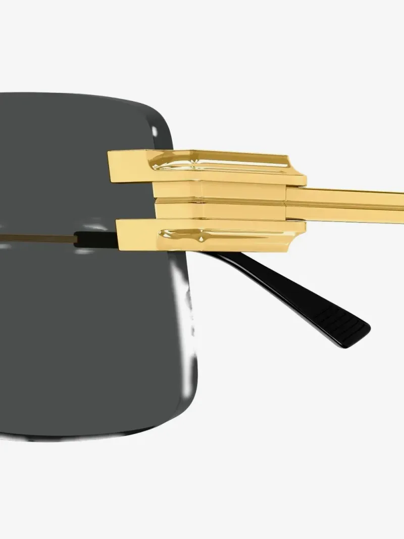 Bottega Veneta — Rectangle-frame rimless sunglasses — 图片 3/3