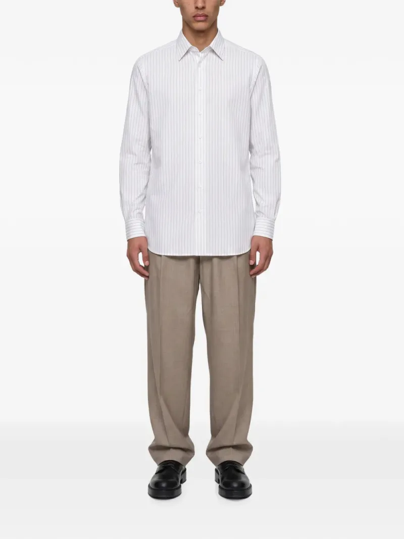 Lardini — Vertical-stripe shirt — Foto 2 di 4