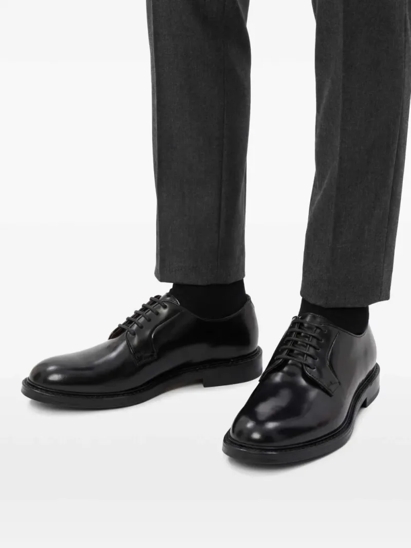 Doucal's — Lace-up leather derby shoes — Photo 2 of 5