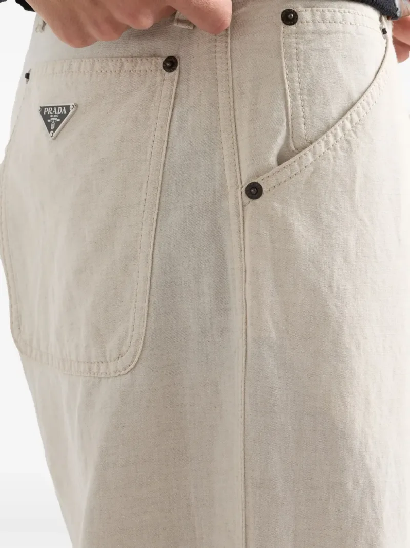 Prada — Pantaloni chambray — Foto 4 di 4
