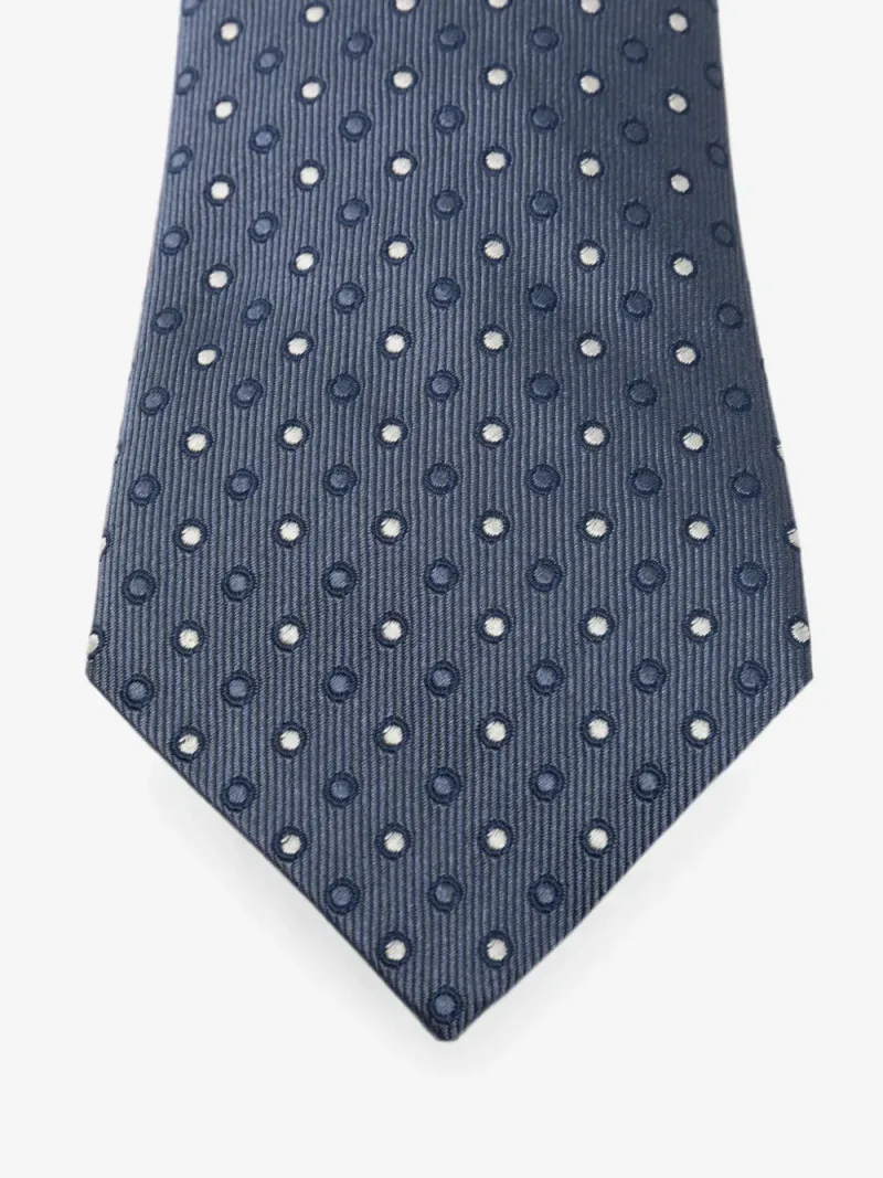 Giorgio Armani — Cravatta in seta a pois — Foto 2 di 2