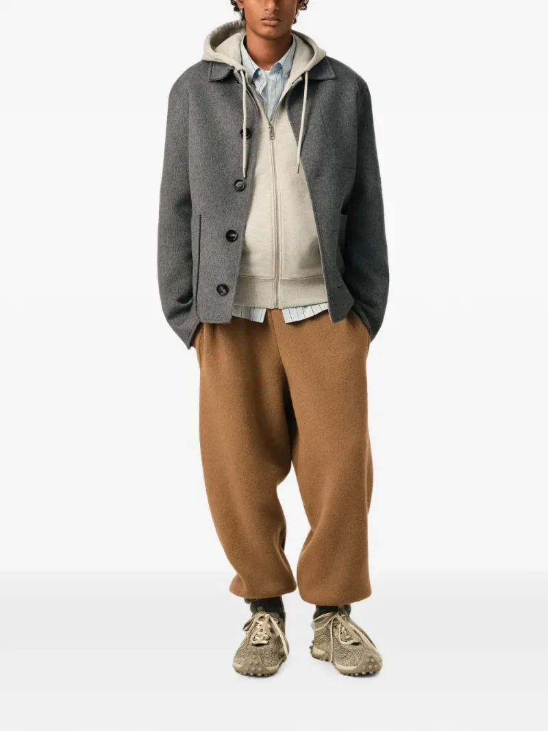 Ami Paris — Button-down wool and cashmere jacket — Photo 2 of 5