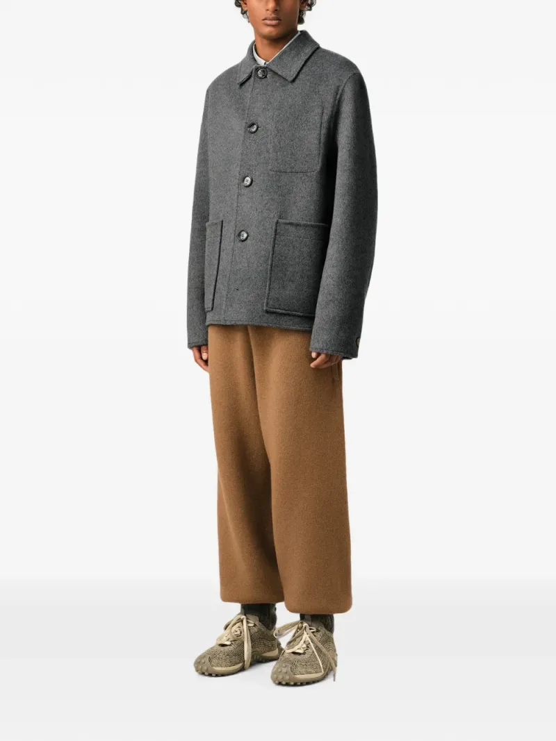 Ami Paris — Button-down wool and cashmere jacket — Photo 3 of 5