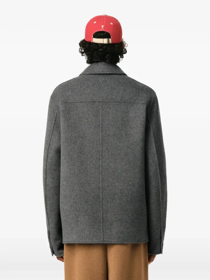 Ami Paris — Button-down wool and cashmere jacket — Photo 5 of 5