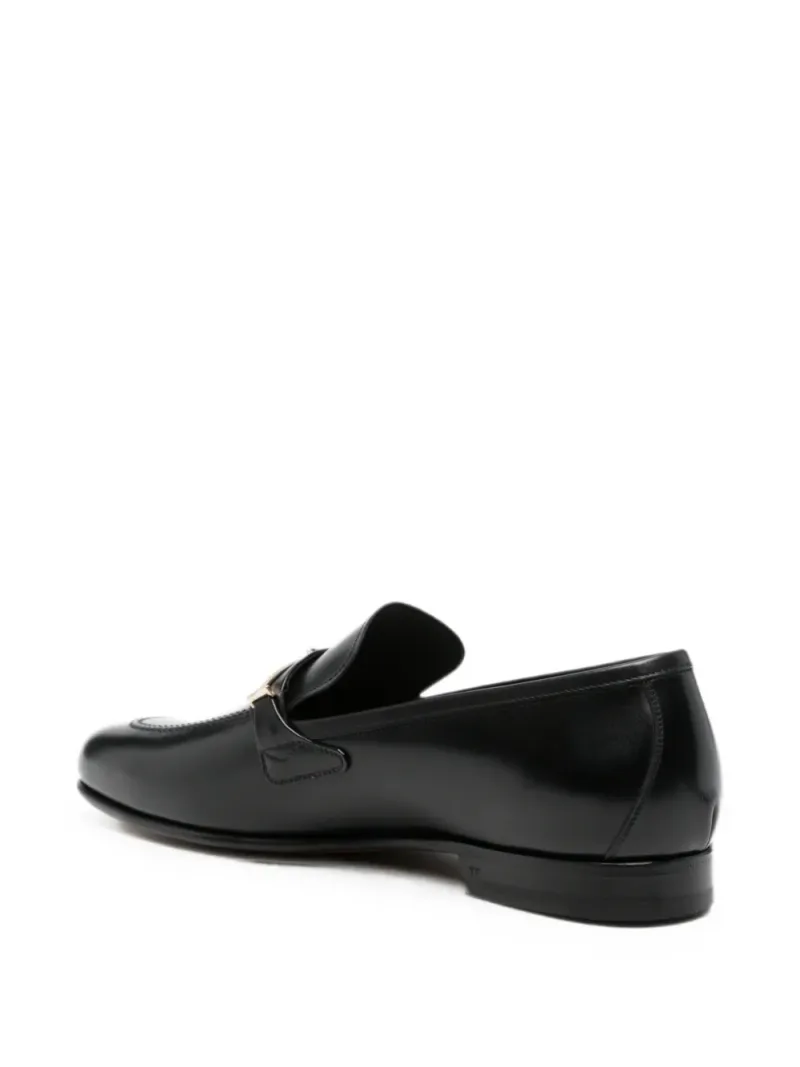 Tom Ford — Burnished leather double T hardware Gigi loafers — Photo 3 of 4