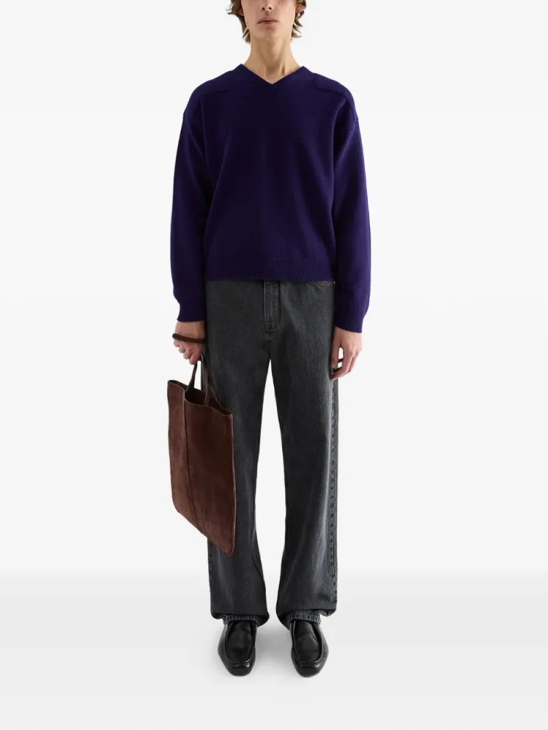 Jil Sander — Relaxed-fit lightweight louse denim trousers with embossed Jil Sander logo — Photo 2 of 4