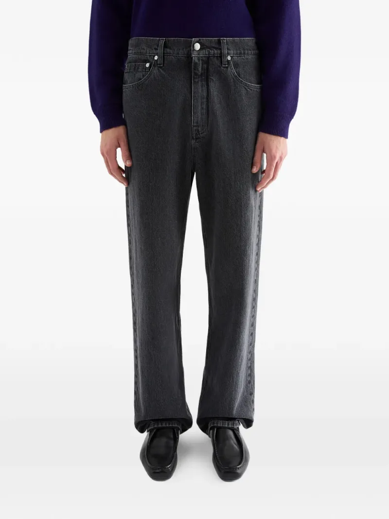 Jil Sander — Relaxed-fit lightweight louse denim trousers with embossed Jil Sander logo — Photo 3 of 4