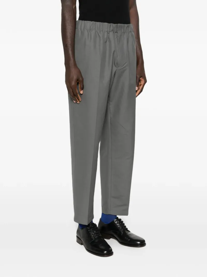 Jil Sander — Lightweight cotton tapered trousers — Photo 3 of 5