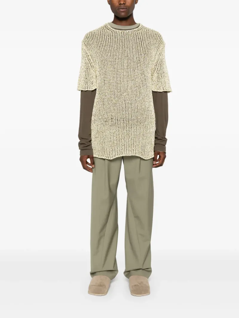 Jil Sander — + open-knit T-shirt — Photo 2 of 5