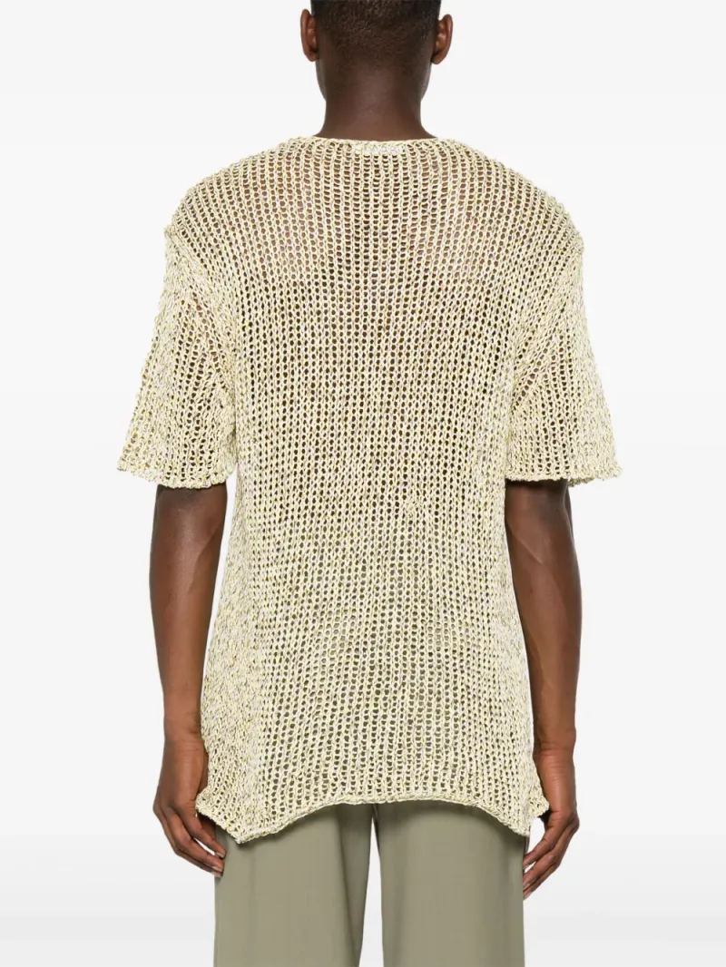 Jil Sander — + open-knit T-shirt — Photo 4 of 5