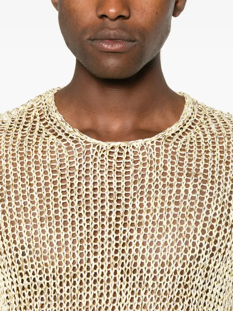 Jil Sander — + open-knit T-shirt — Photo 5 of 5