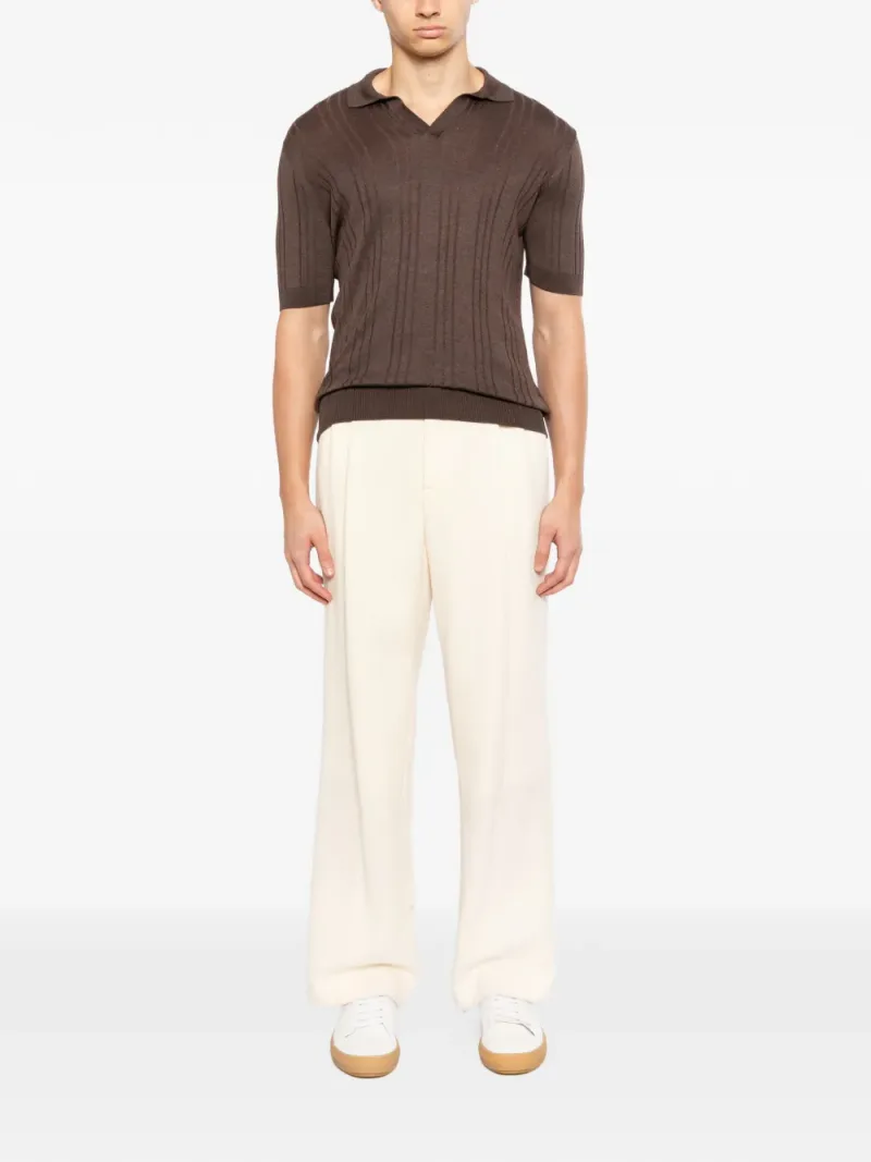Tagliatore — Revere collar short-sleeve T-shirt — Photo 2 of 5