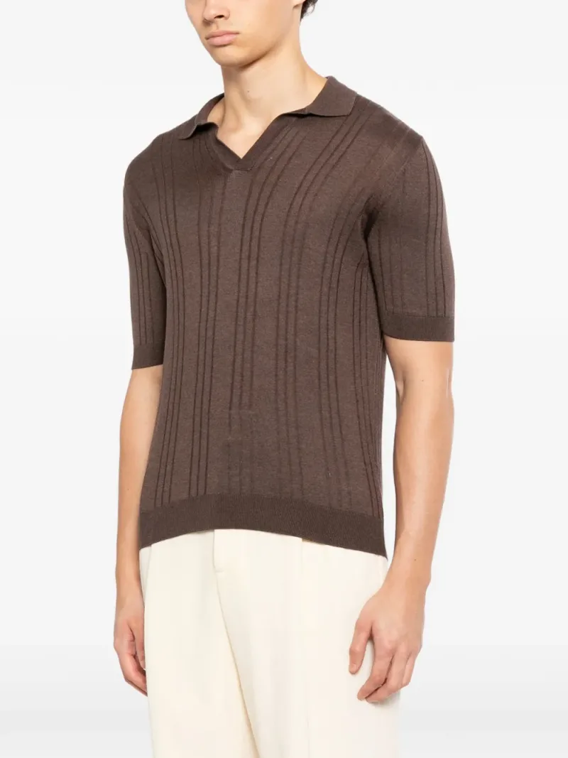 Tagliatore — Revere collar short-sleeve T-shirt — Photo 3 of 5