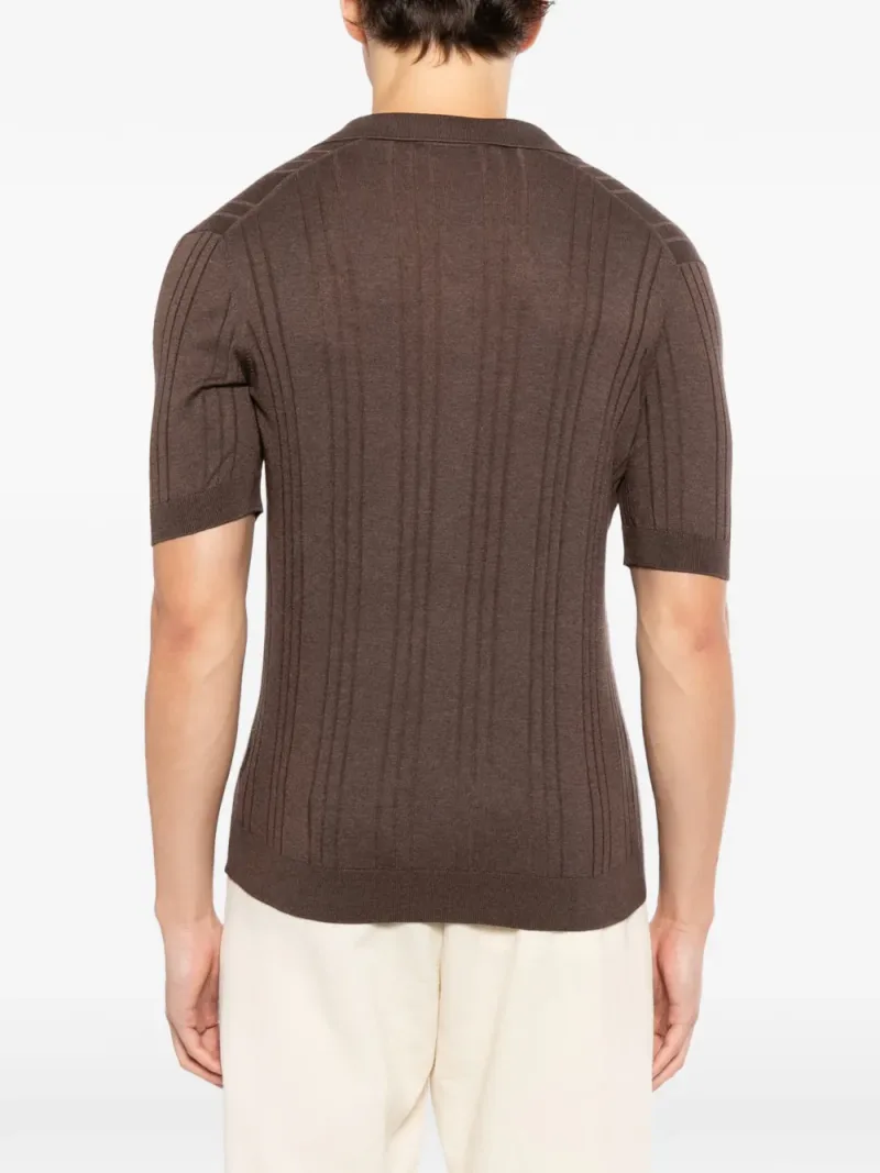 Tagliatore — Revere collar short-sleeve T-shirt — Photo 4 of 5