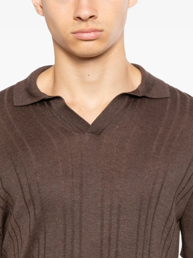 Tagliatore — Revere collar short-sleeve T-shirt — Photo 5 of 5