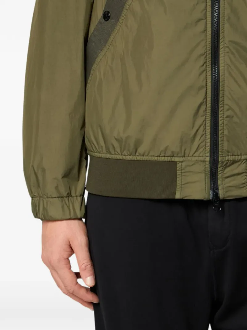 Stone Island — Бомбер Crinkle Reps на молнии — Фото 4 из 5