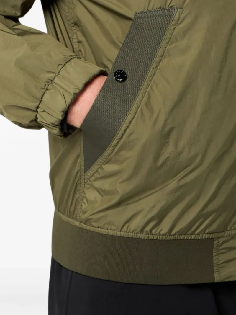 Stone Island — Бомбер Crinkle Reps на молнии — Фото 5 из 5