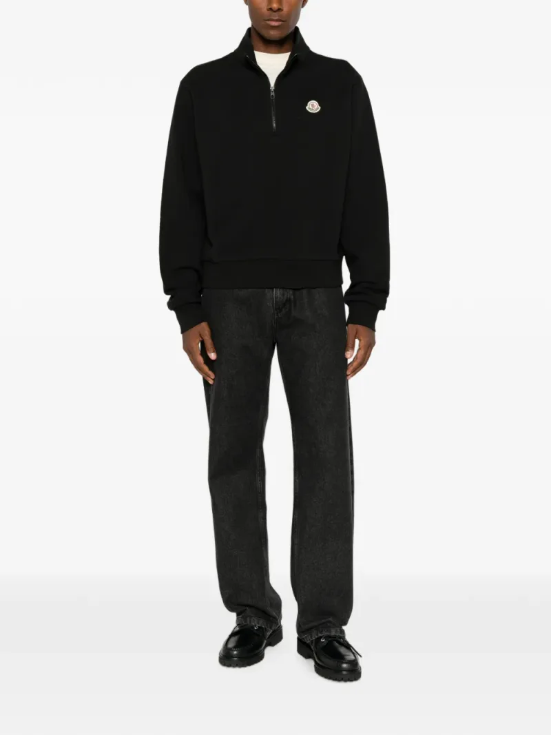 Moncler — Logo cotton zip-up sweatshirt — Photo 2 of 5