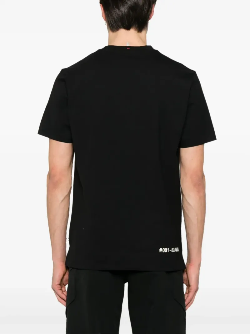 Moncler Grenoble — Graphic-print crew-neck T-shirt — Foto 3 di 4
