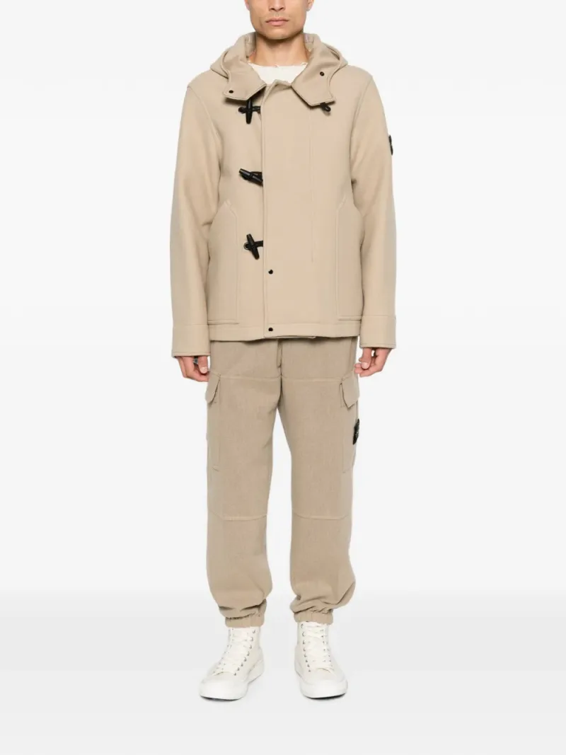 Stone Island — Toggle-fastening hooded jacket — Foto 2 di 5