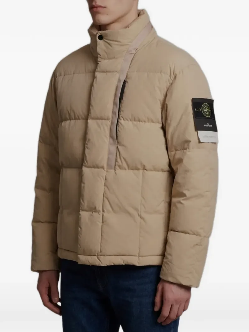 Stone Island — Quilted logo-patch jacket — Photo 2 of 3