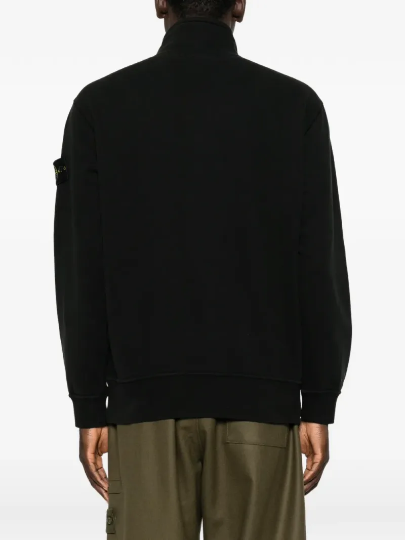 Stone Island — Sudadera con media cremallera y cuello alto — Foto 4 de 5