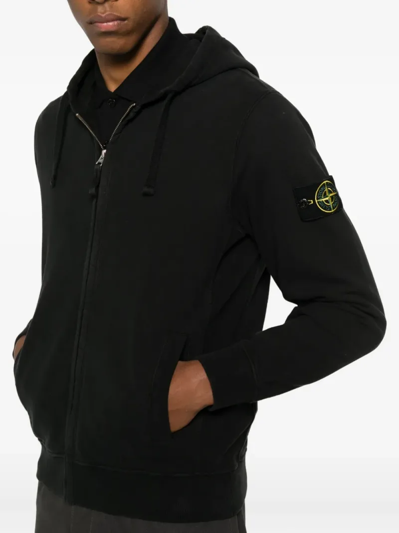 Stone Island — Logo-patch zip-up hoodie — Photo 5 of 5