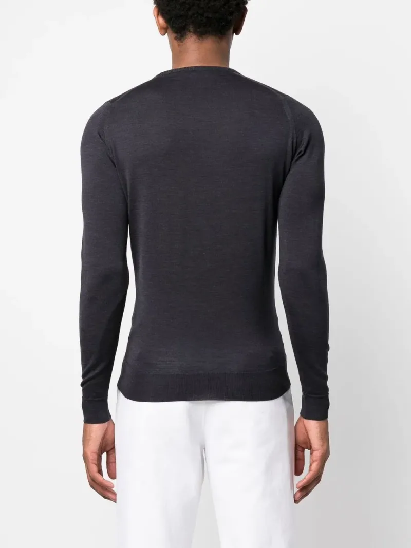 John Smedley — Suéter Lundy com decote careca — Foto 3 de 4