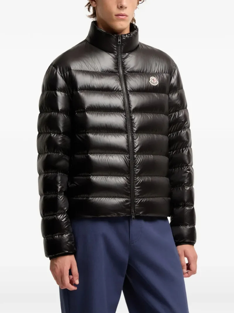 Moncler — quilted logo-patch jacket — Photo 3 of 5