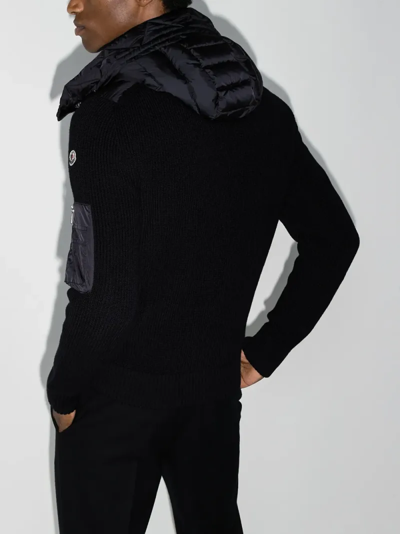 Moncler — Knit detail padded jacket — Photo 3 of 3