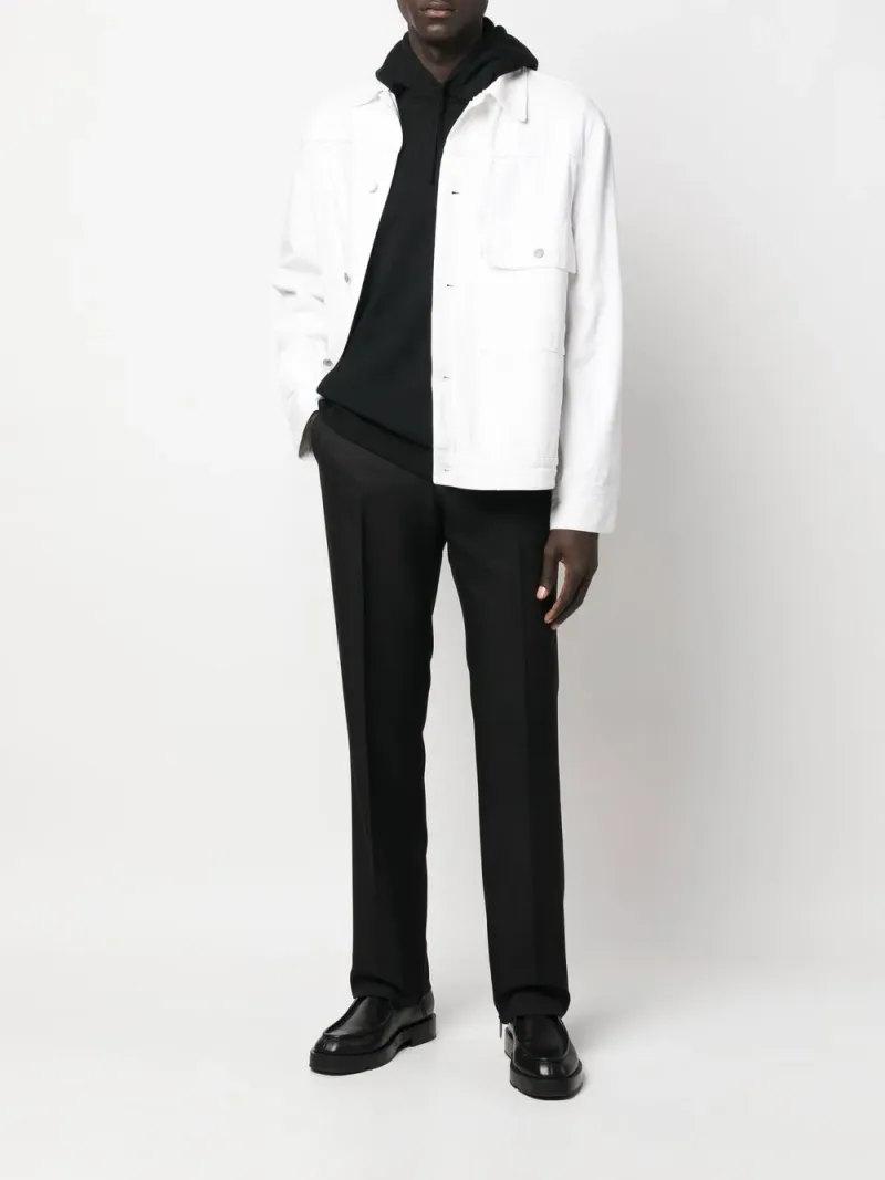 Off-White — Calça reta com detalhe de clipe — Foto 2 de 5