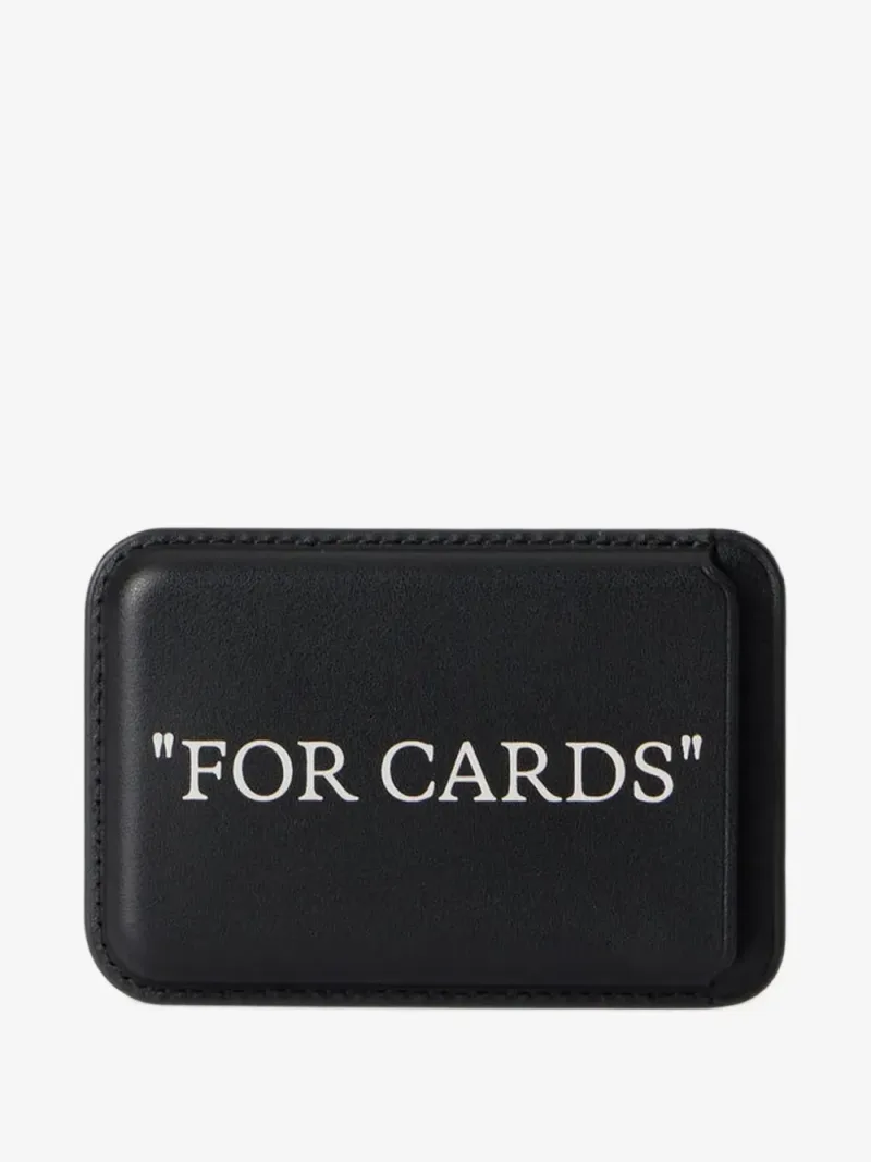 Off-White — Tarjetero de piel
