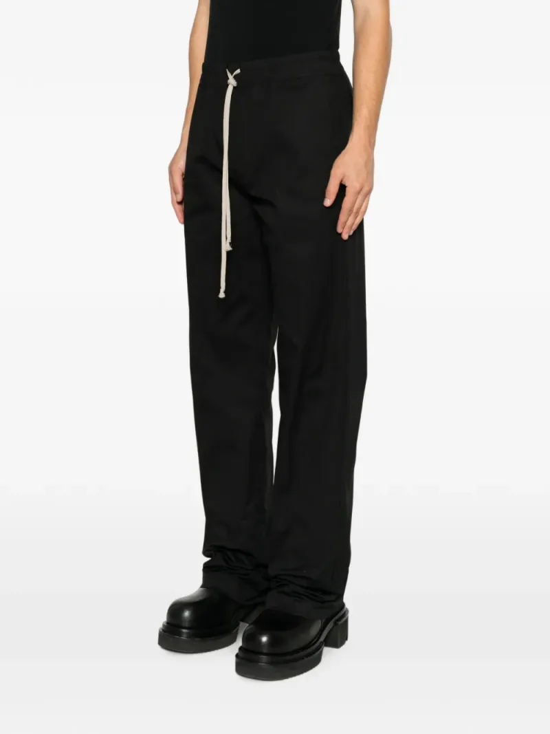 Rick Owens — Tower Dietrich drawstring pants in black heavy poplin — Foto 3 di 5