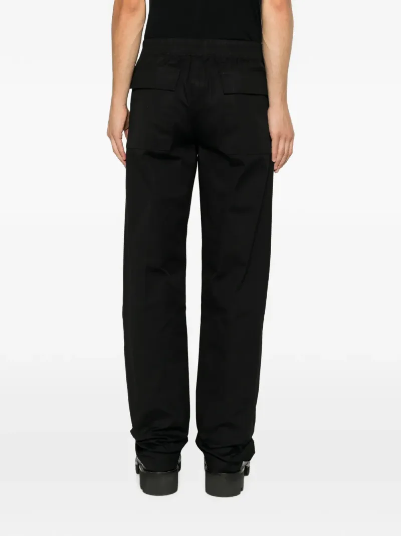 Rick Owens — Tower Dietrich drawstring pants in black heavy poplin — Foto 4 di 5
