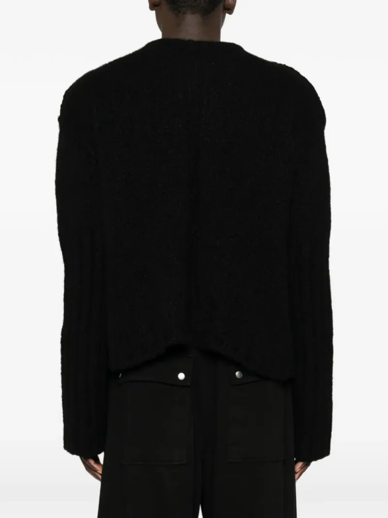 Rick Owens — Round neck sweater — Foto 4 di 5