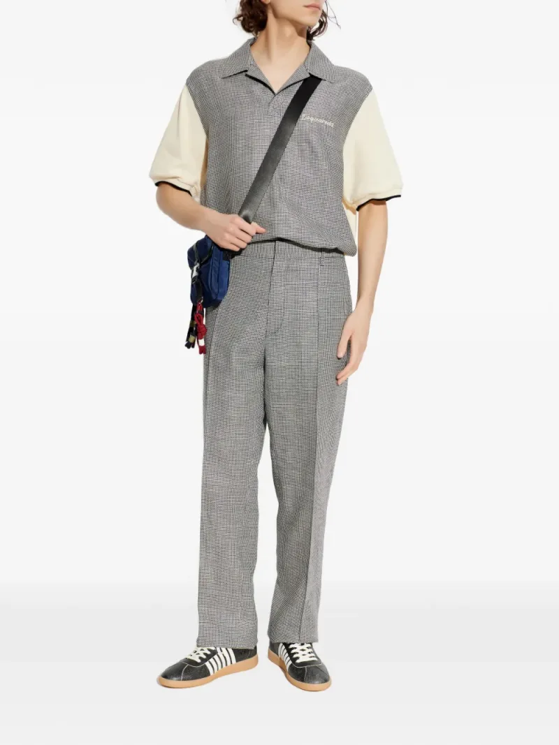 Dsquared2 — Virgin wool linen pied de poule polo — Photo 2 of 5