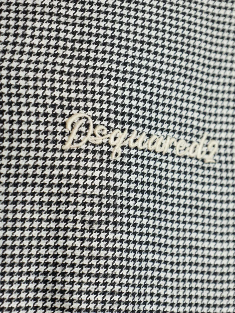 Dsquared2 — Virgin wool linen pied de poule polo — Photo 5 of 5