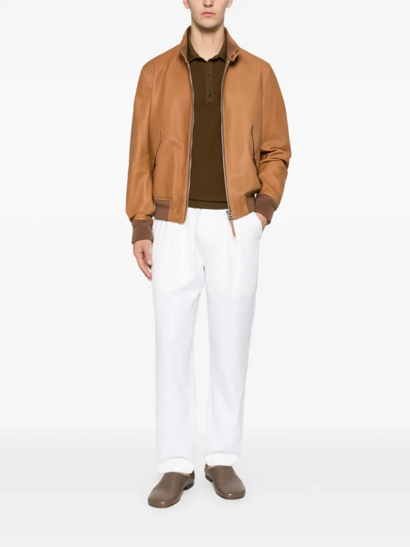 Tom Ford — Bundfaltenhose mit Fischgrätenmuster — Foto 2 von 5