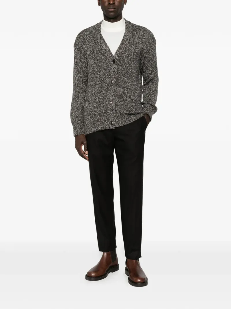Tagliatore — Stoten marl-knit V-neck cardigan — Photo 2 of 5