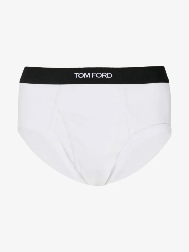 Tom Ford — 棉Logo裤腰三角内裤（两件装） — 图片 2/4