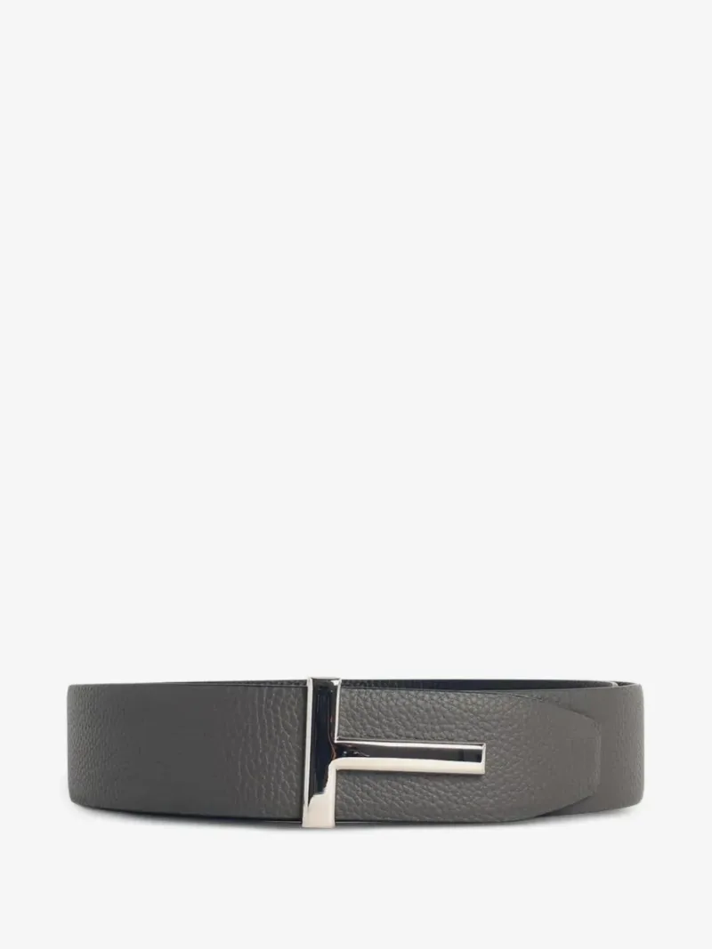 Tom Ford — Grain leather T Icon belt — Photo 2 of 3