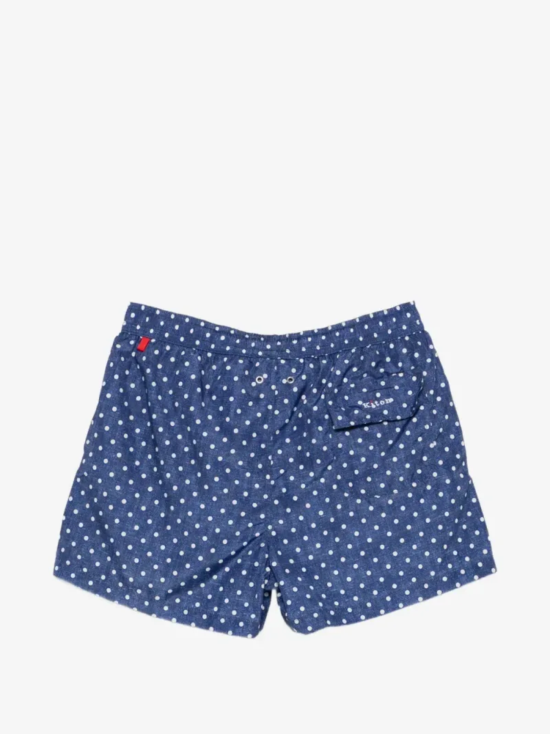 Kiton — Badeshorts mit Polka Dots — Foto 2 von 3
