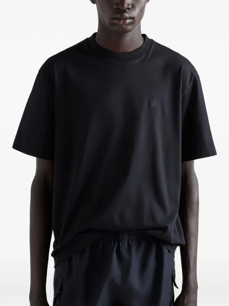 Prada — 棉Logo印花棉T恤 — 图片 3/3