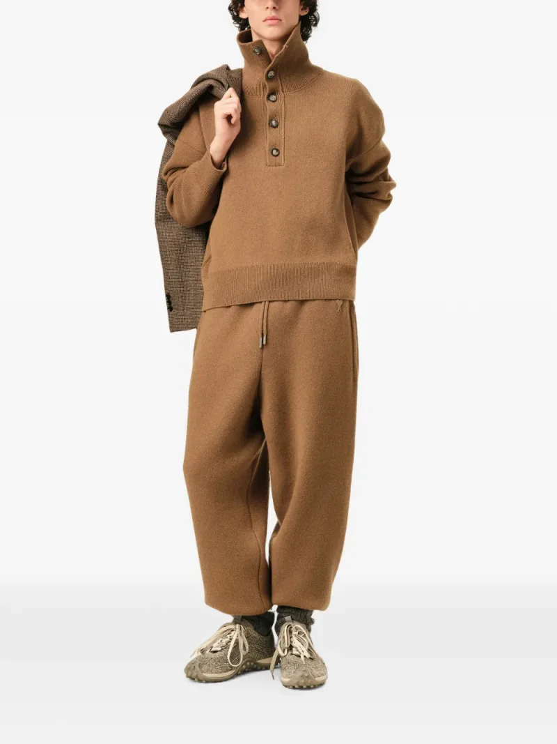 Ami Paris — High buttoned collar wool sweater — Foto 2 di 5