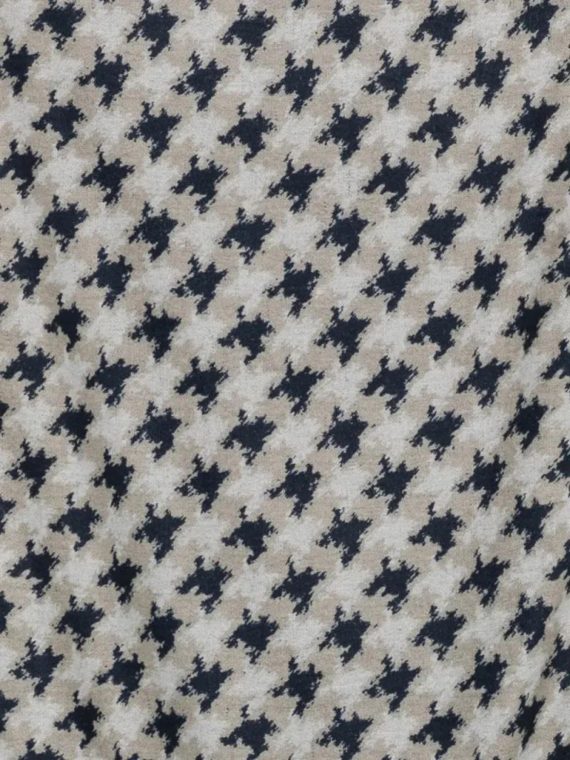 Kiton — Houndstooth-pattern frayed-edge scarf — Foto 2 von 3