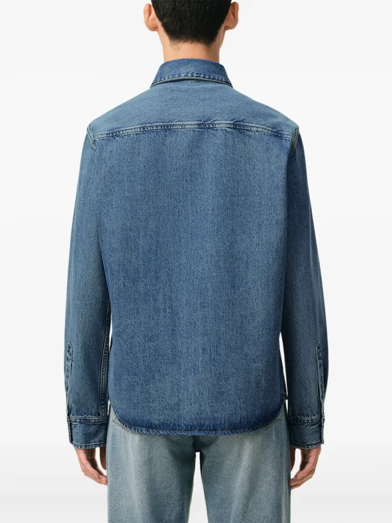 Ami Paris — Jeanshemd mit Ami de Coeur — Foto 4 von 5